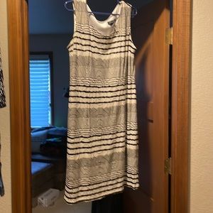Brand new Michael Tyler knit blue/white knit dress